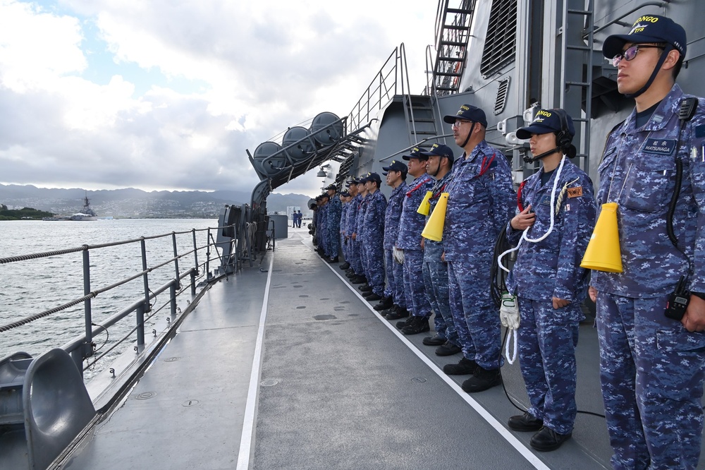 JS KONGO Departs Pearl Harbor for Sea Phase of RIMPAC 2026