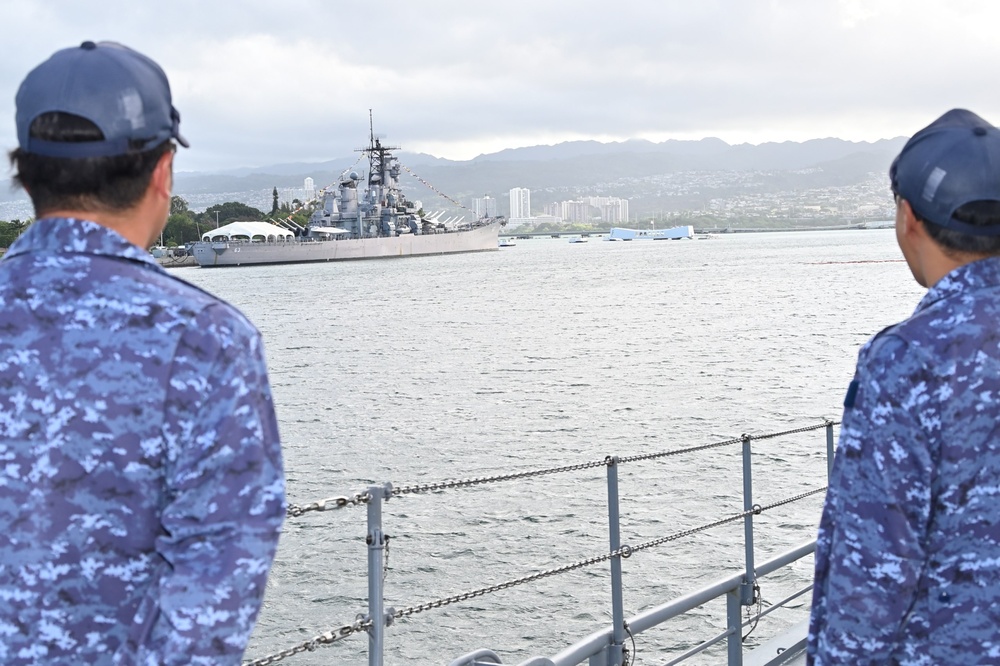 JS KONGO departs Pearl Harbor for sea phase of RIMPAC 2026