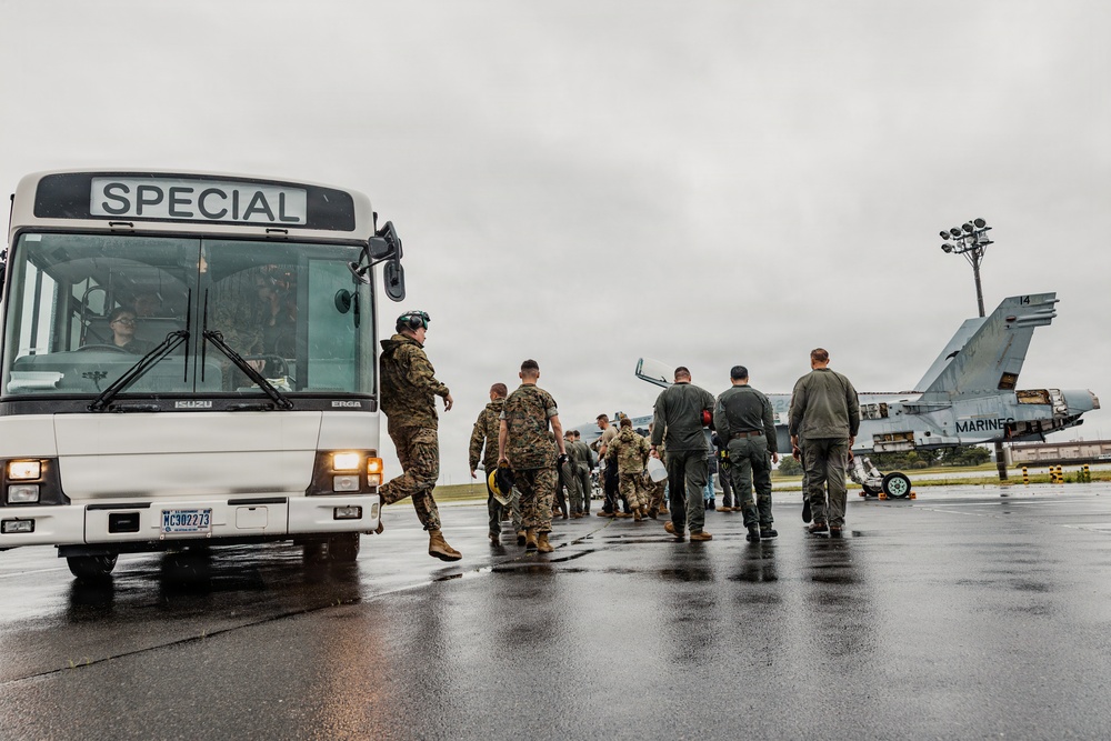MCAS Iwakuni ARFF Multinational Crash Damaged or Disabled Aircraft Recovery training Day 1