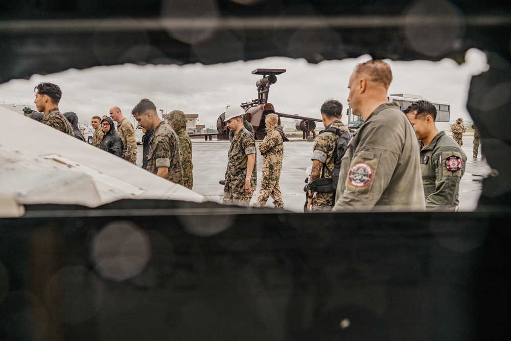 MCAS Iwakuni ARFF Multinational Crash Damaged or Disabled Aircraft Recovery training Day 1