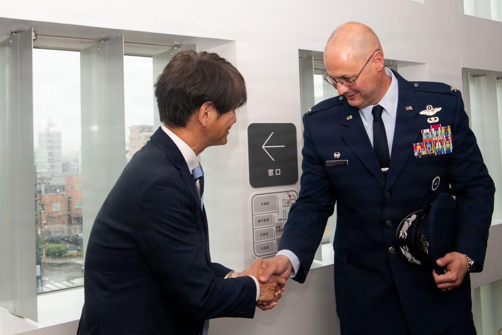 374 AW commander visits local mayors