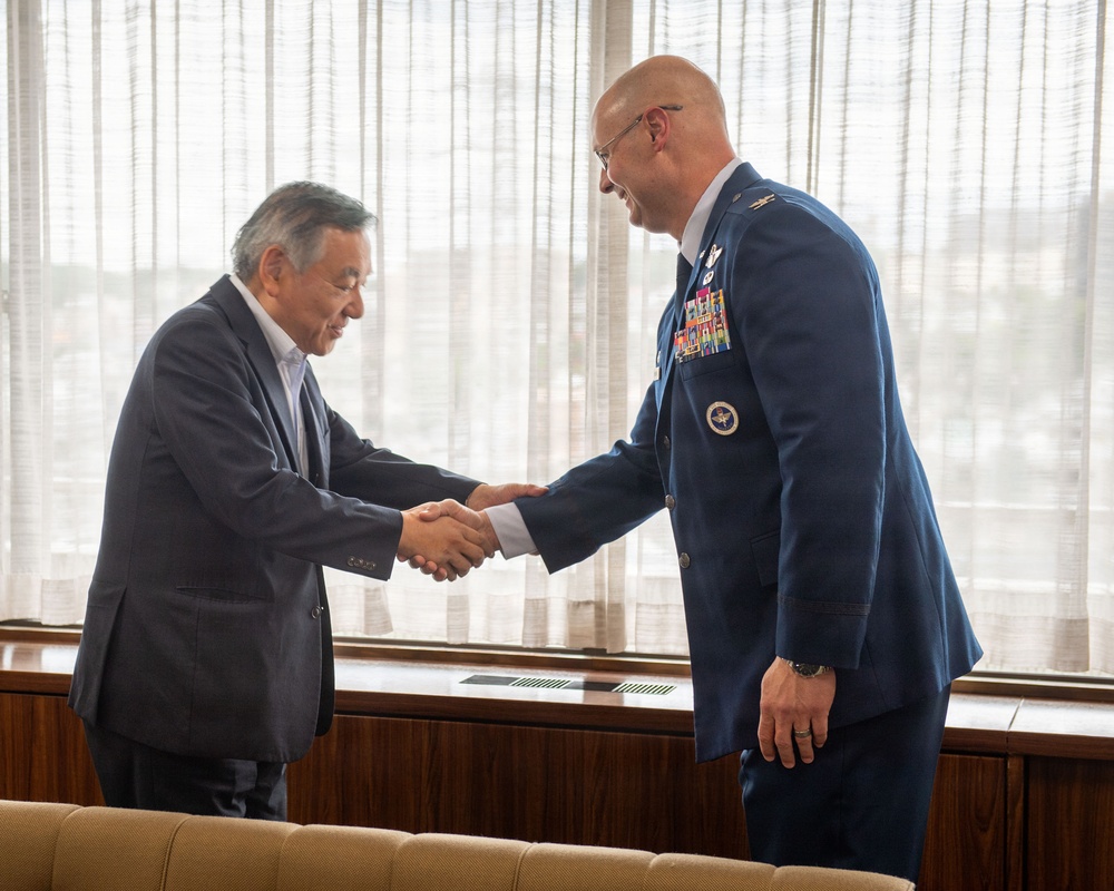 374 AW commander visits local mayors
