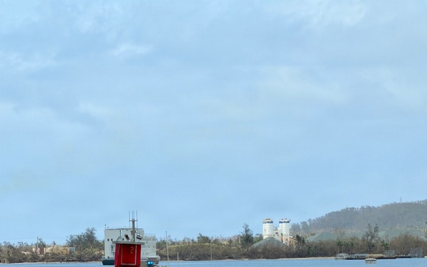 U.S. Coast Guard, partners move buoy blocking Apra Harbor entrance