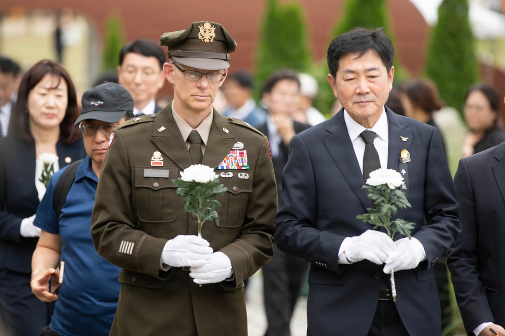 35th ADA Brigade Commemorates Task Force Smith at Osan Jukmiryeong Peace Park