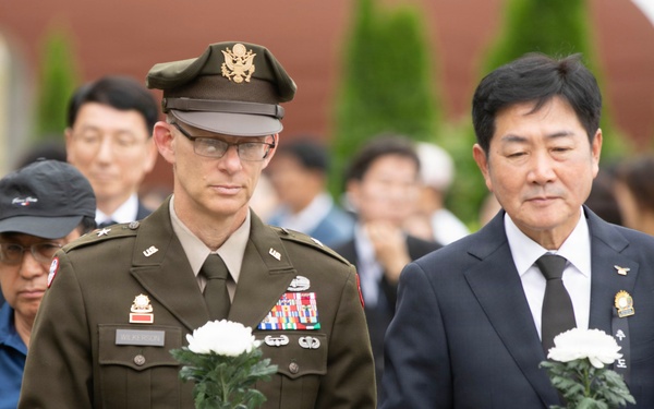 35th ADA Brigade Commemorates Task Force Smith at Osan Jukmiryeong Peace Park