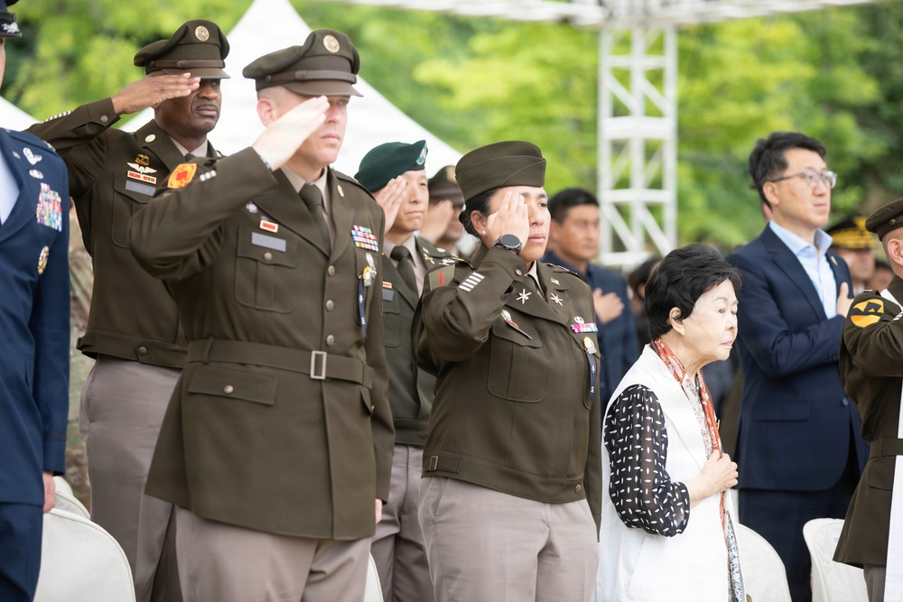 35th ADA Brigade Commemorates Task Force Smith at Osan Jukmiryeong Peace Park