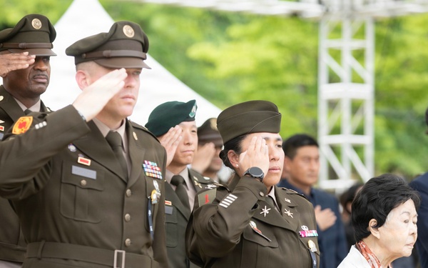 35th ADA Brigade Commemorates Task Force Smith at Osan Jukmiryeong Peace Park
