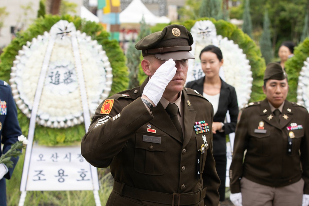 35th ADA Brigade Commemorates Task Force Smith at Osan Jukmiryeong Peace Park