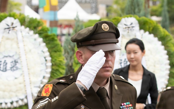 35th ADA Brigade Commemorates Task Force Smith at Osan Jukmiryeong Peace Park