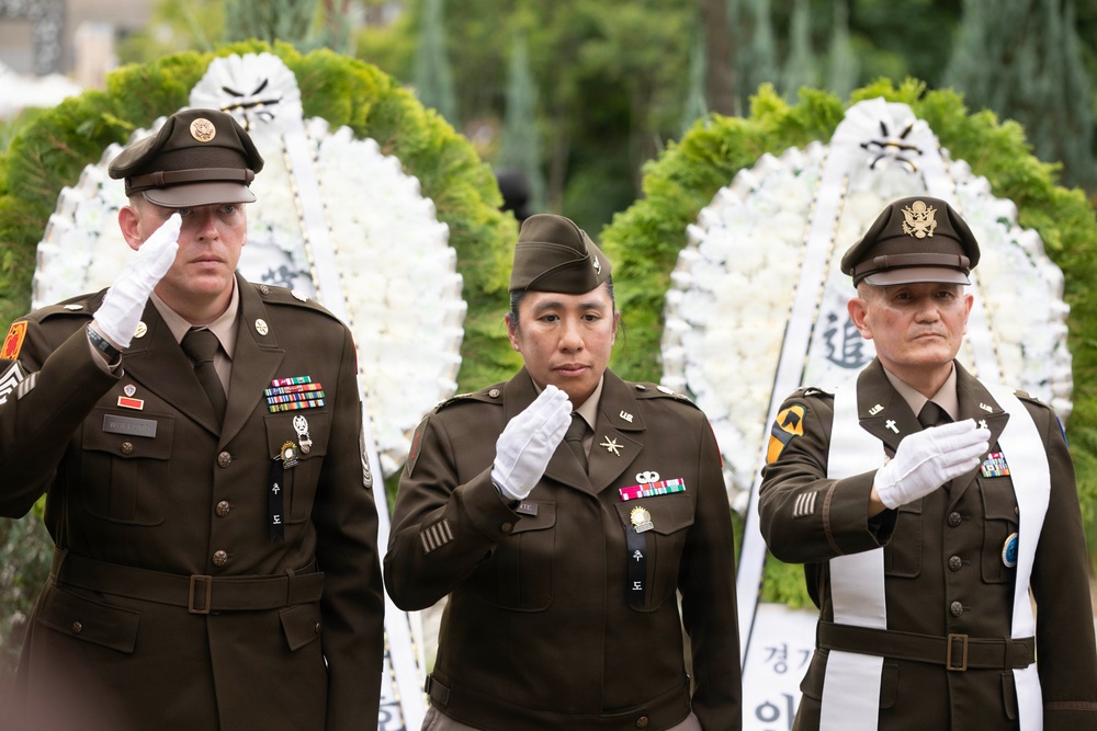 35th ADA Brigade Commemorates Task Force Smith at Osan Jukmiryeong Peace Park