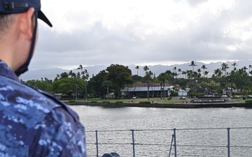 JS KONGO departs Pearl Harbor for sea phase of RIMPAC 2026