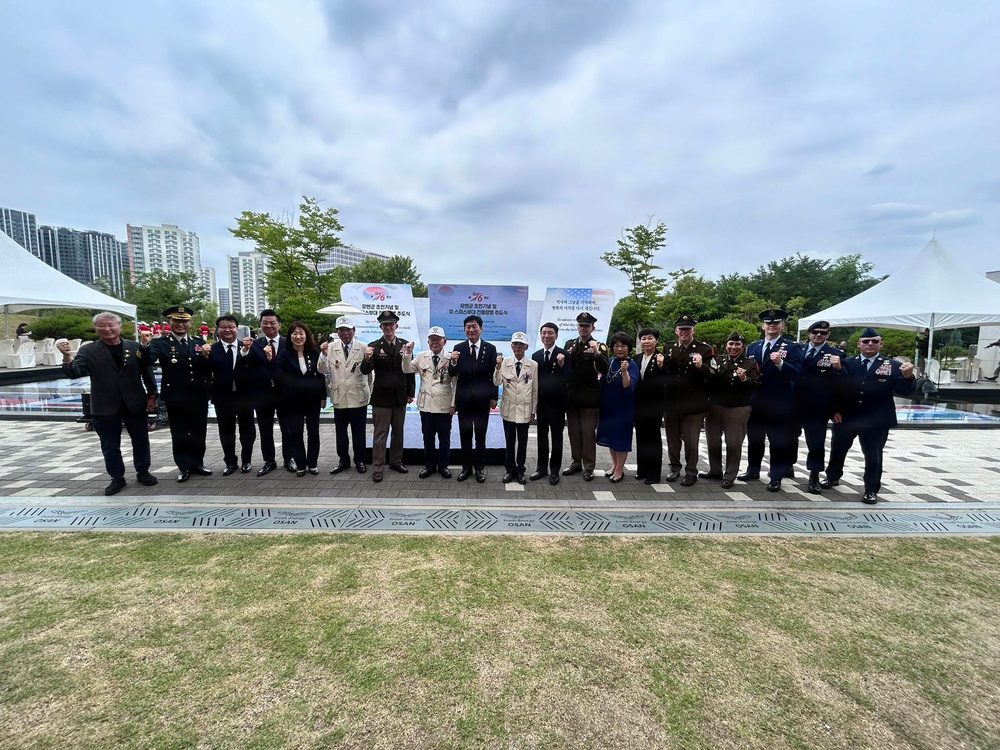 35th ADA Brigade Commemorates Task Force Smith at Osan Jukmiryeong Peace Park