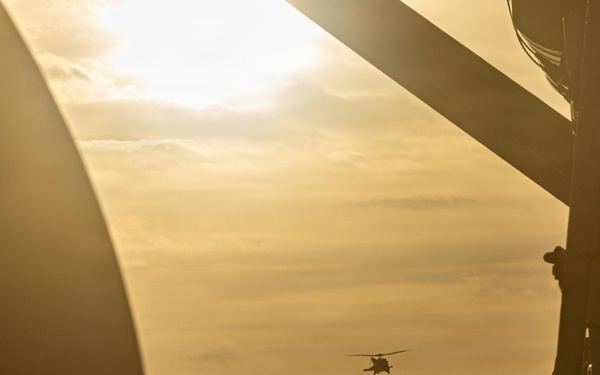 USS Mustin conducts flight operations