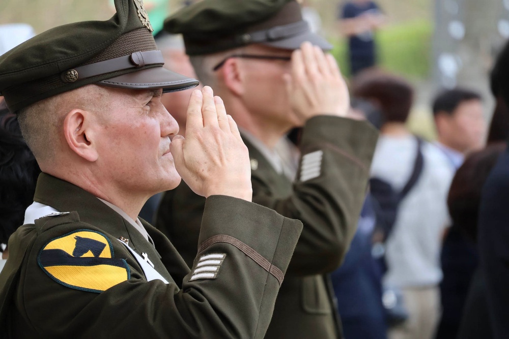 35th ADA Brigade Commemorates Task Force Smith at Osan Jukmiryeong Peace Park