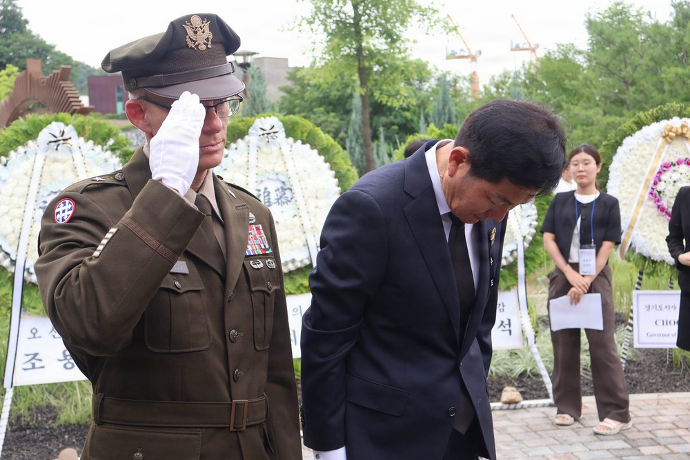 35th ADA Brigade Commemorates Task Force Smith at Osan Jukmiryeong Peace Park