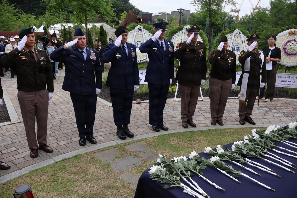 35th ADA Brigade Commemorates Task Force Smith at Osan Jukmiryeong Peace Park