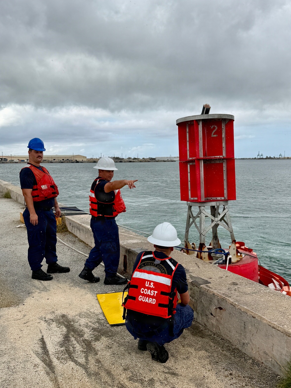 U.S. Coast Guard, partners move buoy blocking Apra Harbor entrance