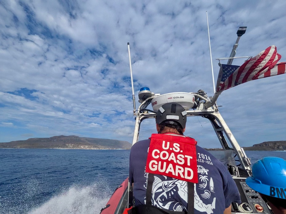 USCGC Myrtle Hazard conducts assessments in Rota for port recovery from Super Typhoon Bavi