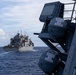 USS Mustin conducts a replenishment-at-sea with USNS Carl Brashear