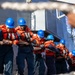 USS Mustin conducts a replenishment-at-sea with USNS Carl Brashear