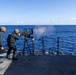 USS Mustin conducts a “killer tomato” inflatable surface target live-fire exercise