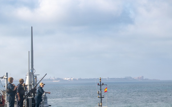 USS Mount Whitney Arrives in Rota, Spain