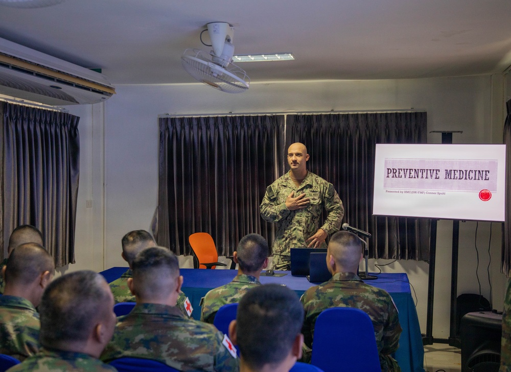 U.S., Royal Thai Navy Conduct Medical Subject Matter Expert Exchange at CARAT Thailand