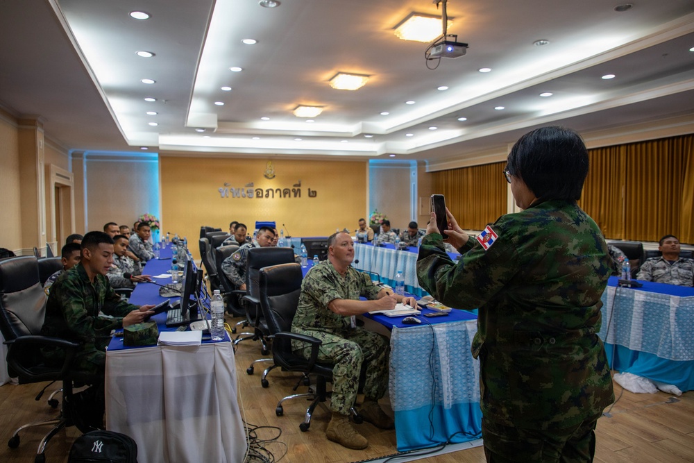 U.S., Royal Thai Navy Conduct Legal Subject Matter Expert Exchange at CARAT Thailand