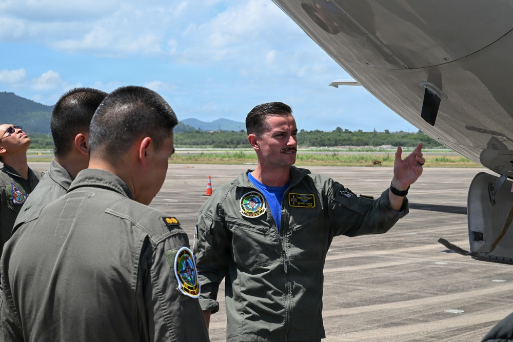 U.S. Navy P-8 Pilot Gives Tour