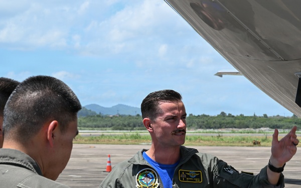 U.S. Navy P-8 Pilot Gives Tour