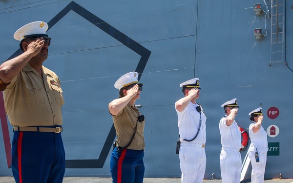 USS Arlington (LPD 24) Departs INR 250