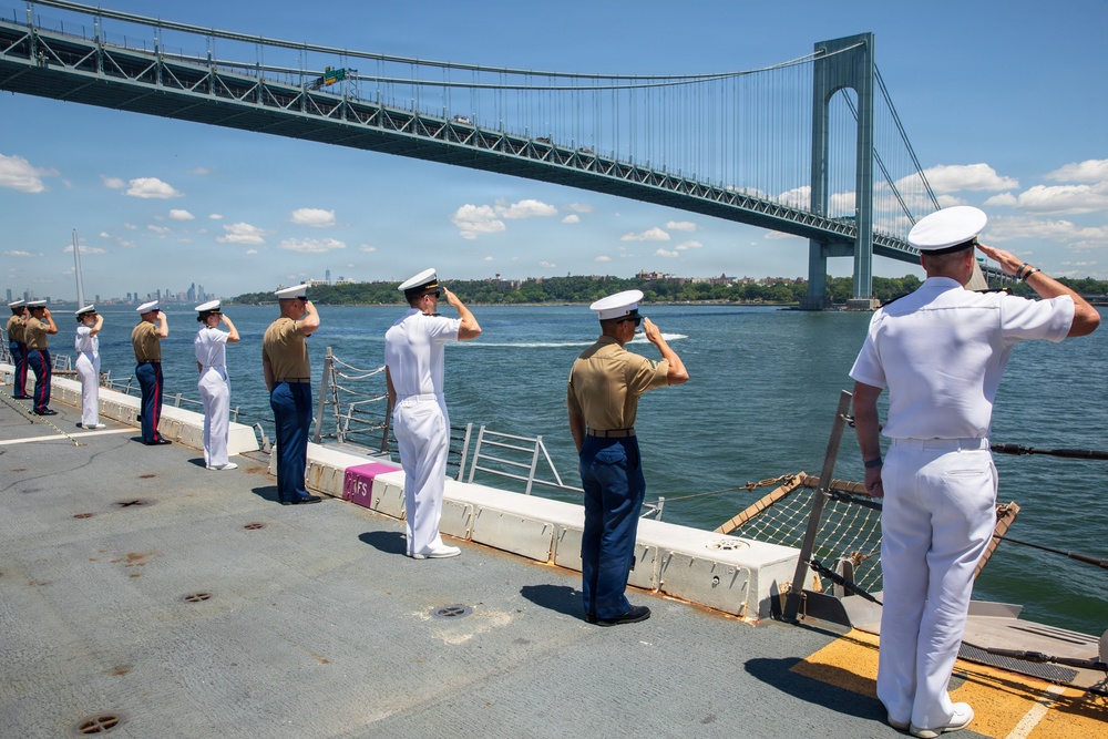 USS Arlington (LPD 24) Departs INR 250