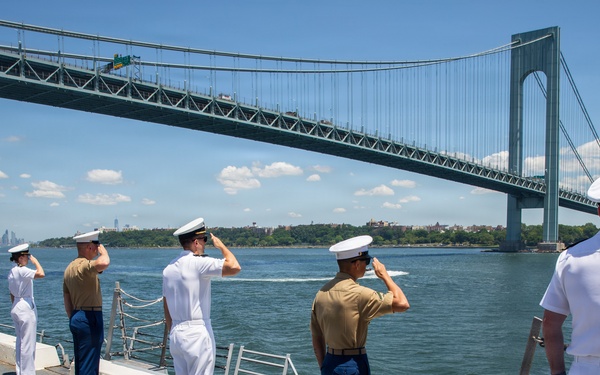 USS Arlington (LPD 24) Departs INR 250