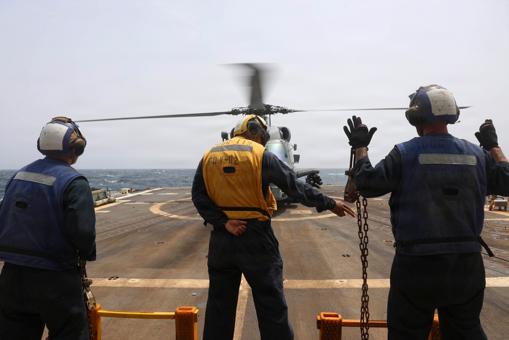 Delbert D. Black Conducts Flight Operations