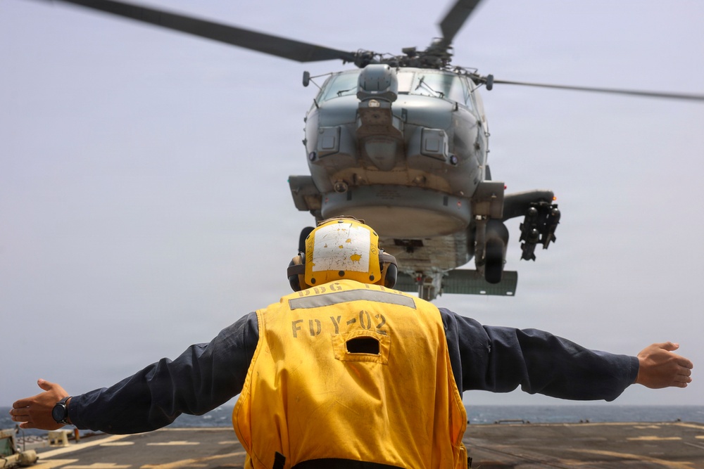 Delbert D. Black Conducts Flight Operations