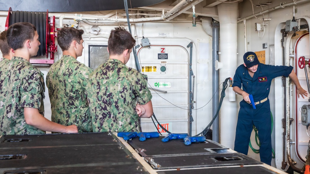 Sea Cadets Participate in Anti-Terrorism Training aboard USS Arlington (LPD 24)