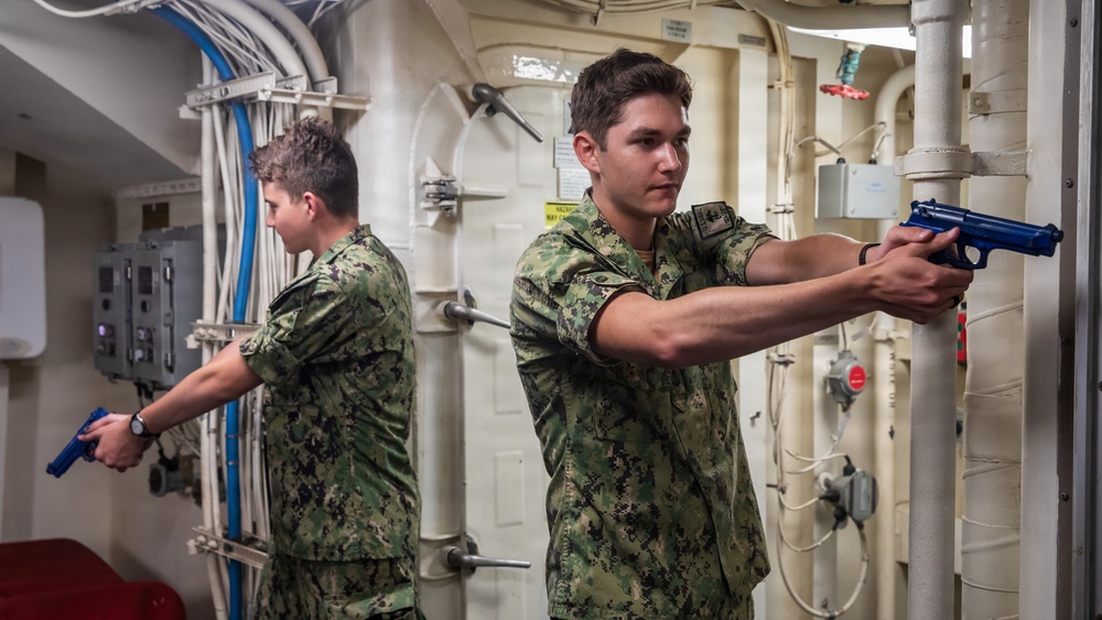 Sea Cadets Participate in Anti-Terrorism Training aboard USS Arlington (LPD 24)