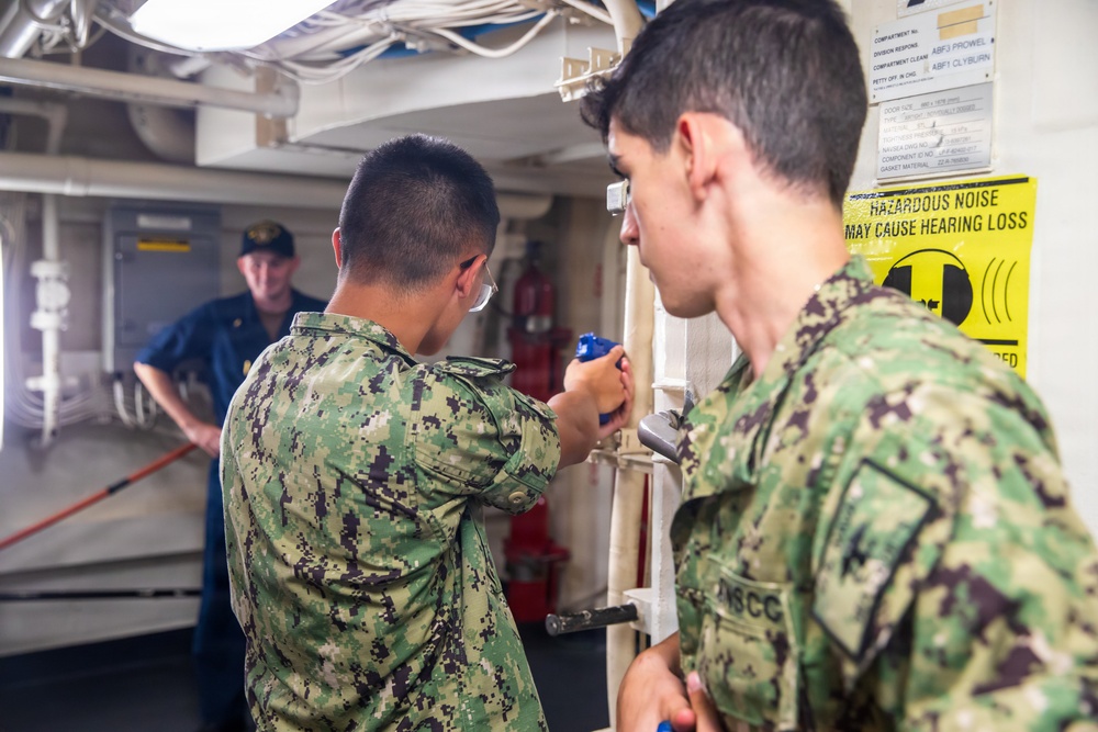 Sea Cadets Participate in Anti-Terrorism Training aboard USS Arlington (LPD 24)