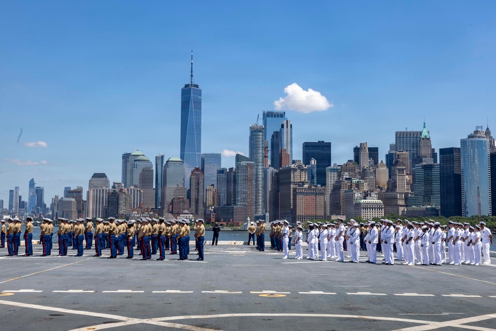 USS Arlington (LPD 24) Departs INR 250
