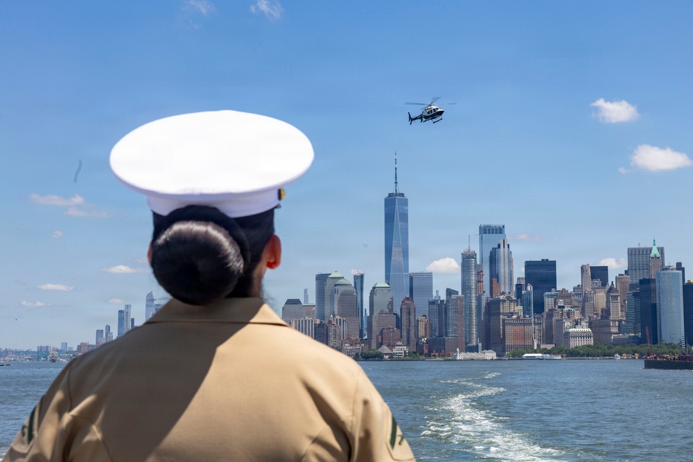 USS Arlington (LPD 24) Departs INR 250
