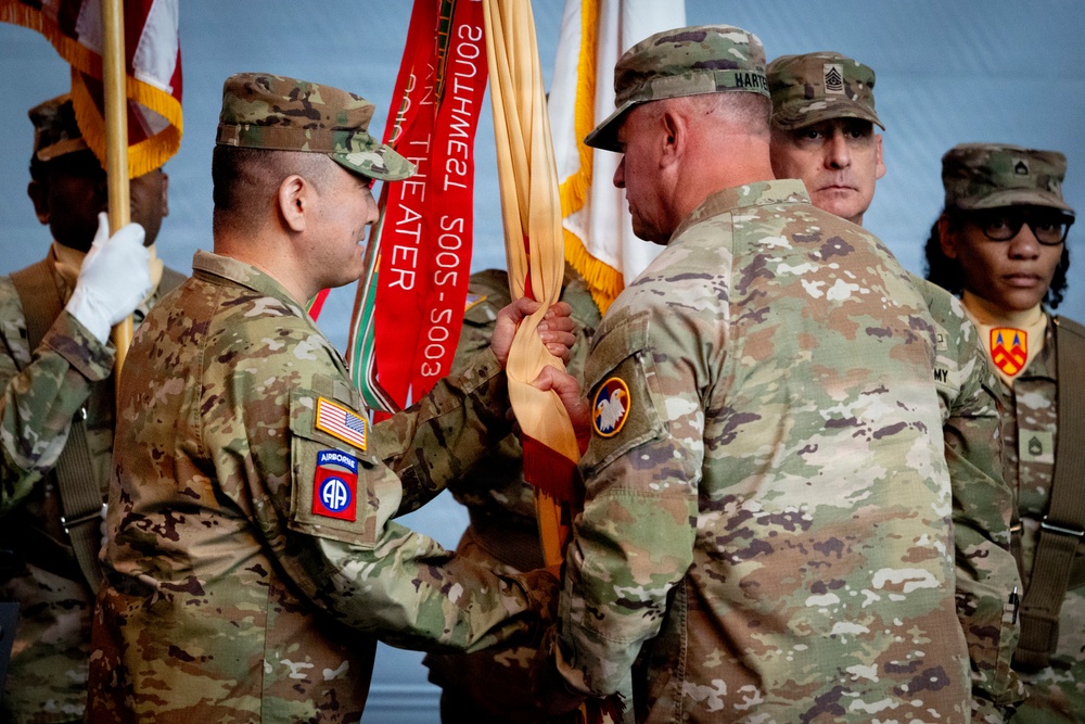 377th TSC holds change of command ceremony