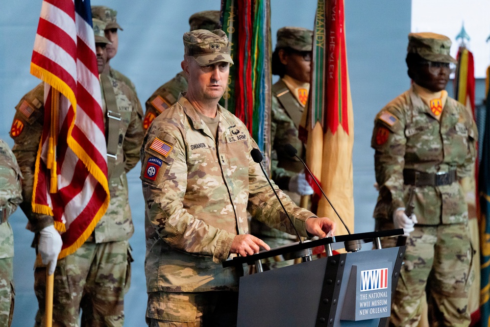 377th TSC holds change of command ceremony