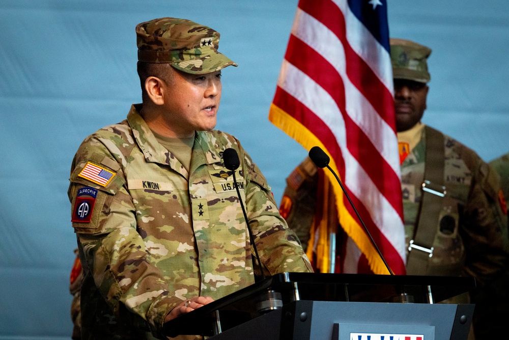 377th TSC holds change of command ceremony