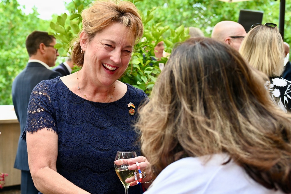The city of Stuttgart celebrates 250 years of American independence with reception on Knitz rooftop terrace in Stuttgart on July 7, 2026