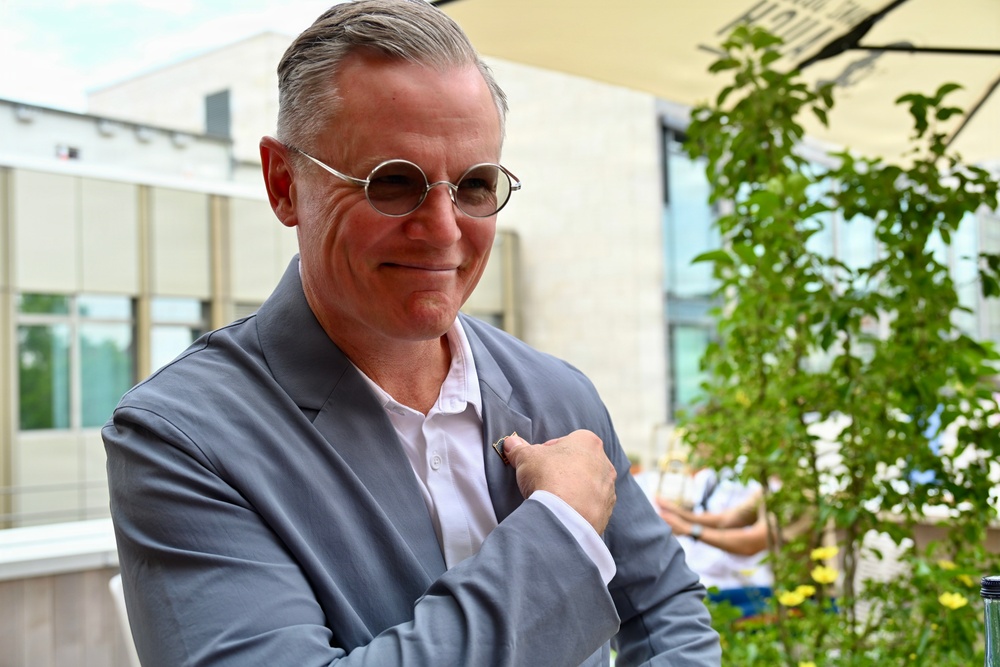 The city of Stuttgart celebrates 250 years of American independence with reception on Knitz rooftop terrace in Stuttgart on July 7, 2026