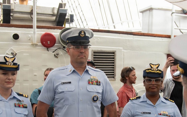 U.S. Coast Guard Cutter Eagle hosts advancement ceremony