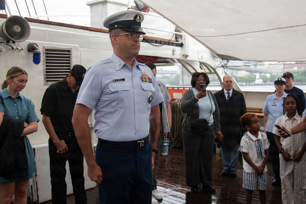U.S. Coast Guard Cutter Eagle hosts advancement ceremony