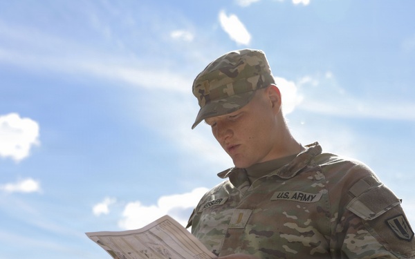 41st Field Artillery Brigade Soldiers conduct land navigation