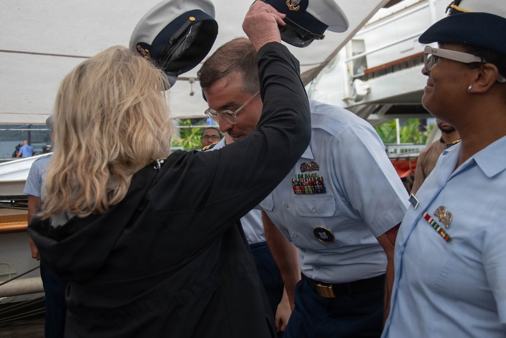 U.S. Coast Guard Cutter Eagle hosts advancement ceremony