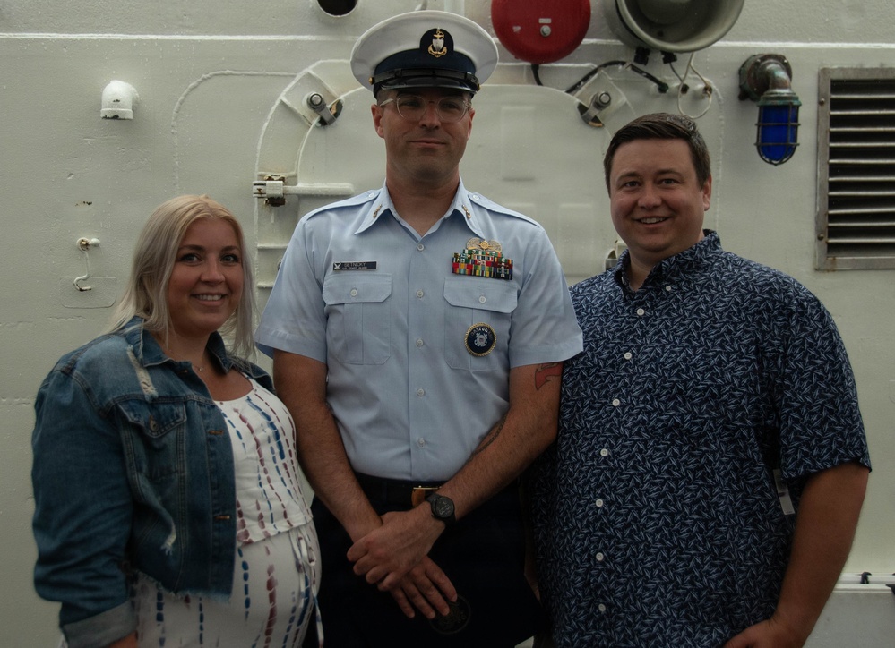 U.S. Coast Guard Cutter Eagle hosts advancement ceremony